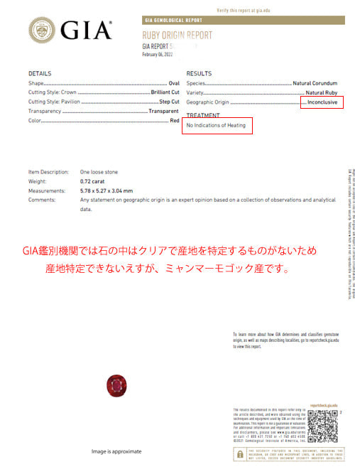 GIA鑑別書